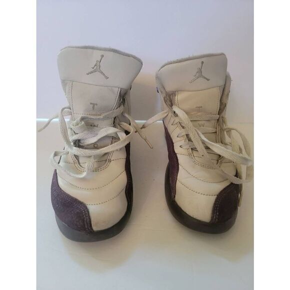 Nike Air Jordan Kid's White Retro 12 Desert Sand Lace-up Shoes Size 3Y - Picture 1 of 6